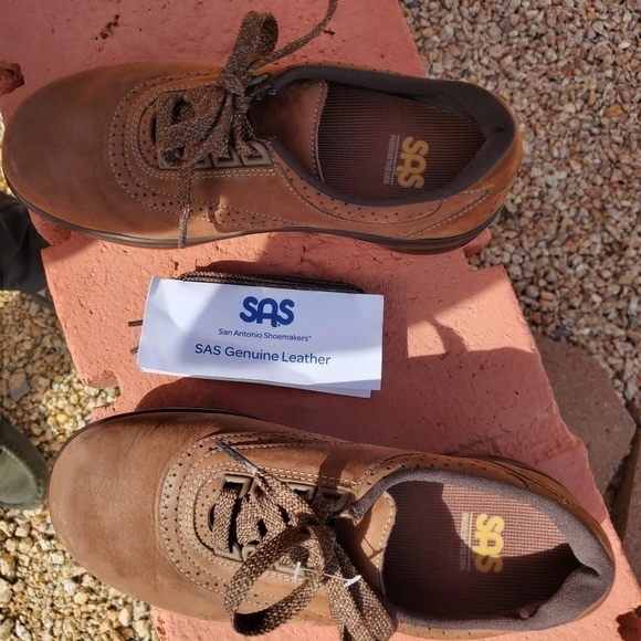 SAS Walk Easy Genuine Leather Lace-up Sz. 9 Shoe - Picture 11 of 12